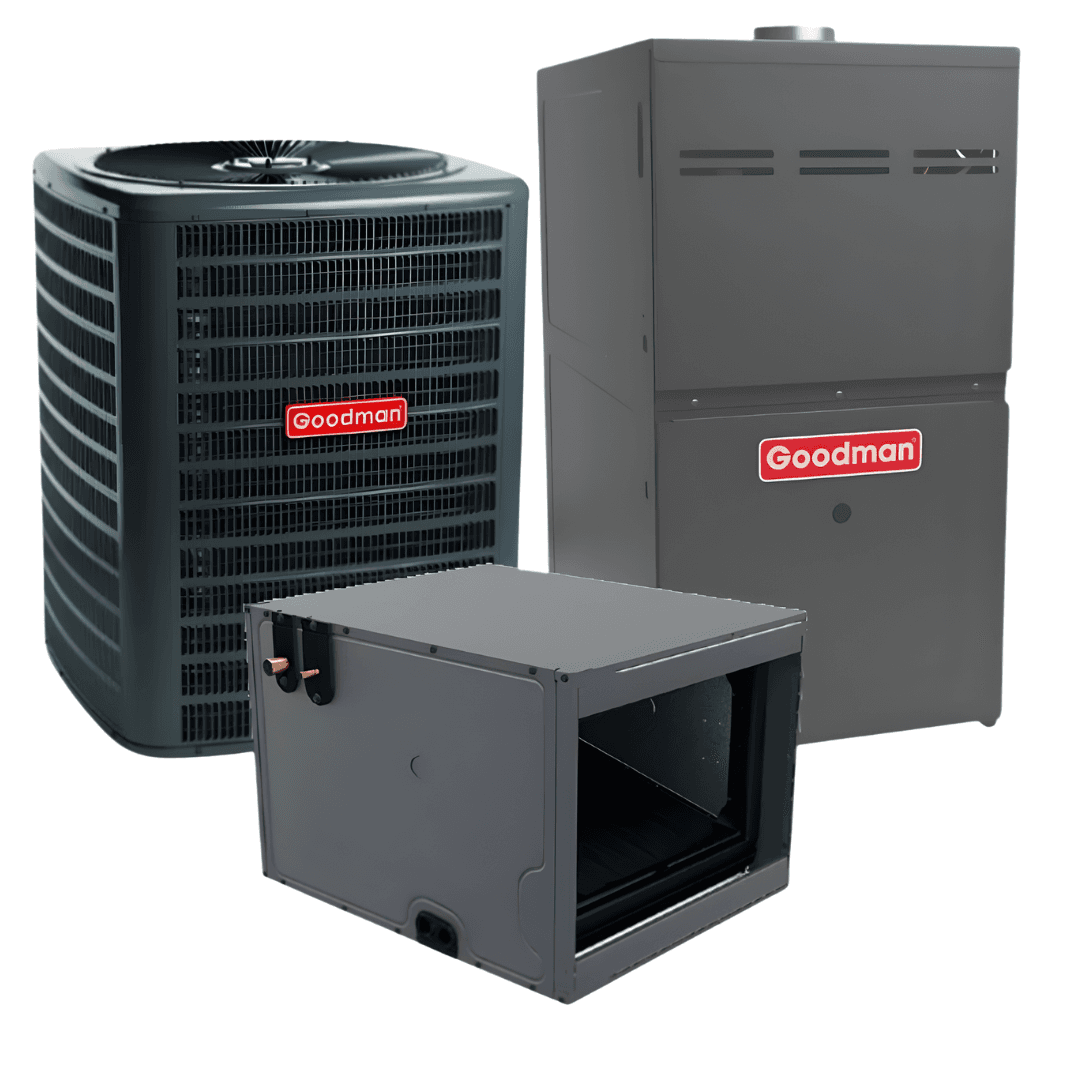 Split System - Gas Furnace — Good — Goodman 14.2 SEER2 AC + 80% AFUE Gas Furnace